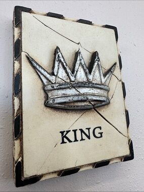 Sid Dickens memory block King Crown Wall Plaque - Home Wall Decor